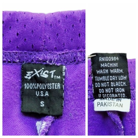 Exist Purple Shorts Sexy Sporty Elastic Waist Jogger Booty Shorts - Picture 7 of 11